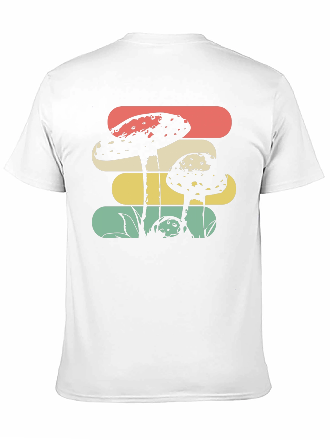 Retro Mushroom Graphic Tee - Black