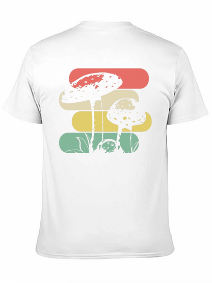 Retro Mushroom Graphic Tee - Black