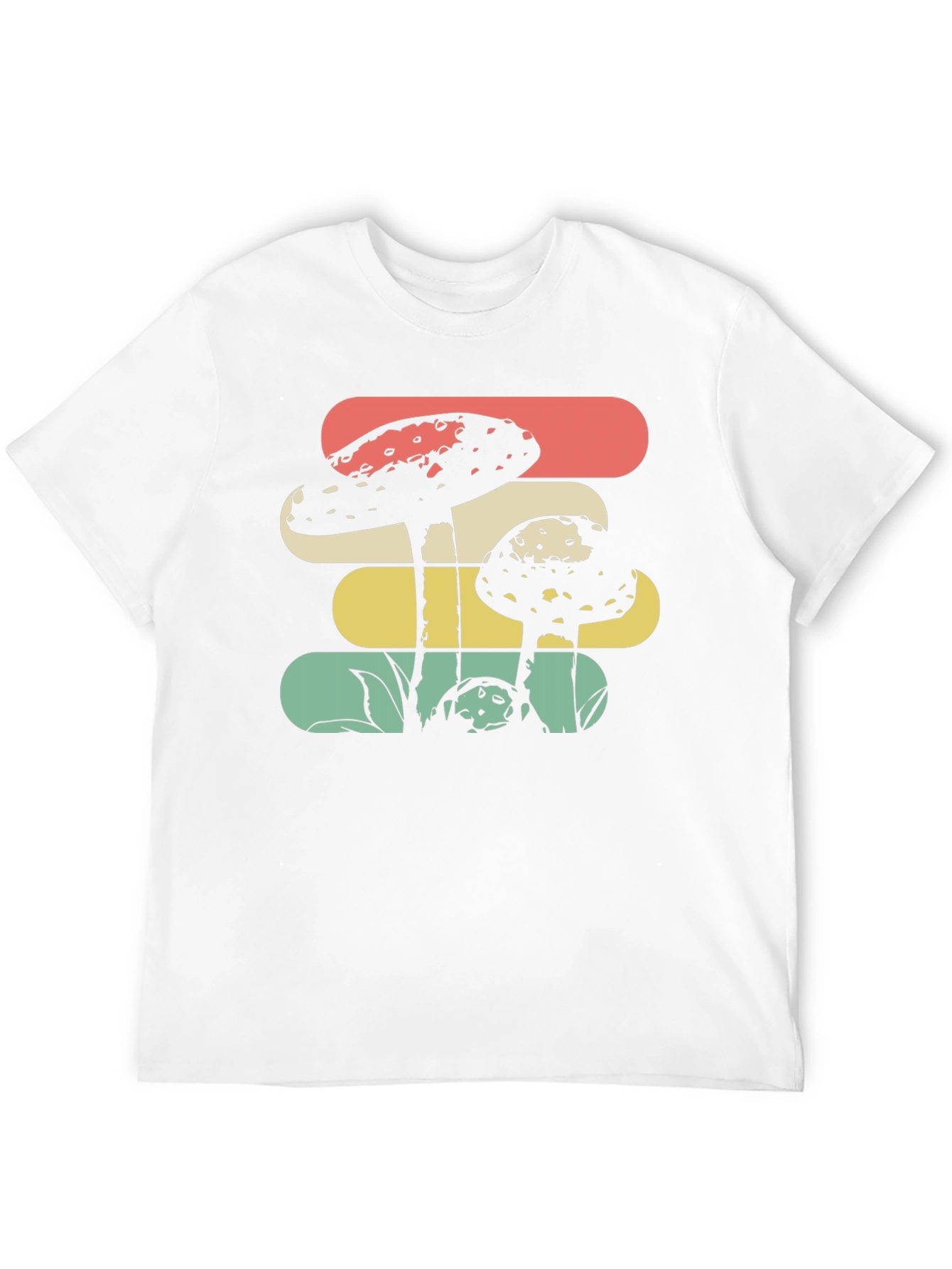 Retro Mushroom Graphic Tee - Black