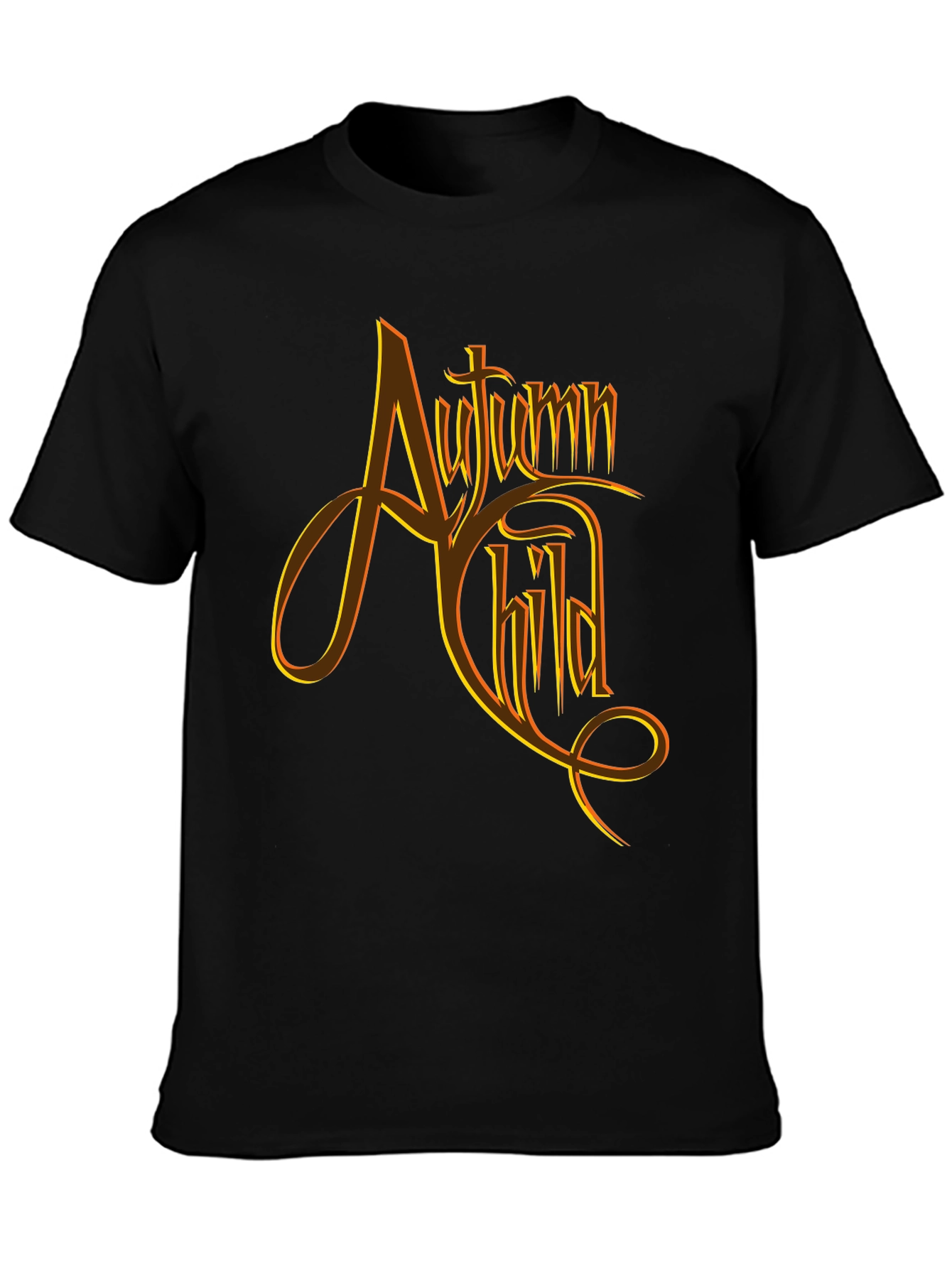 Autumn Child Graphic Tee - Black