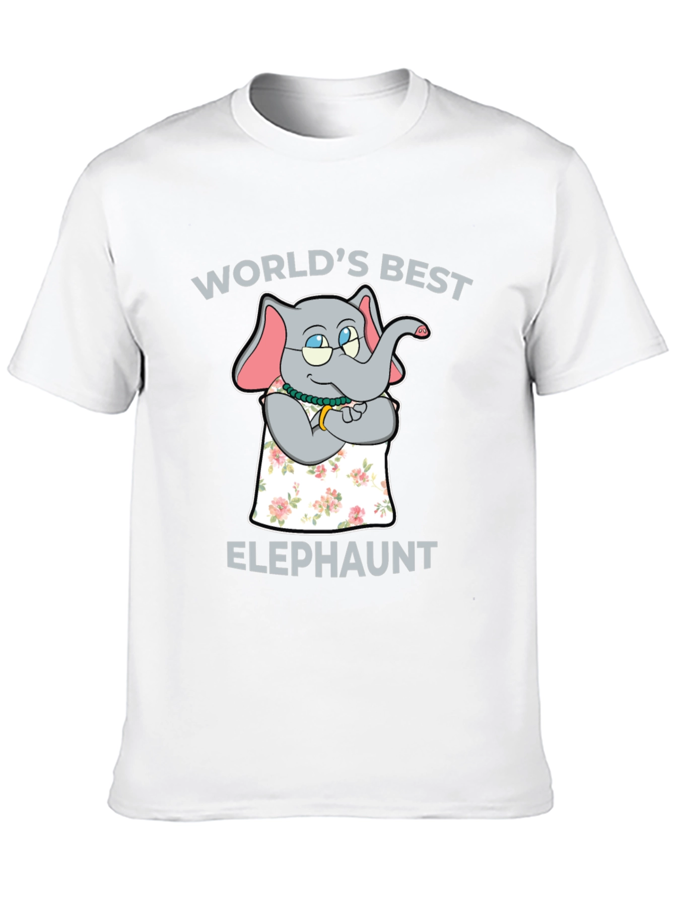 Worlds Best Elephaunt T-Shirt - Aunt Elephant