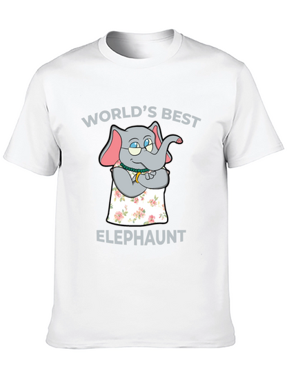 Worlds Best Elephaunt T-Shirt - Aunt Elephant