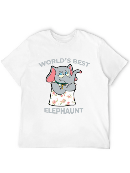 Worlds Best Elephaunt T-Shirt - Aunt Elephant