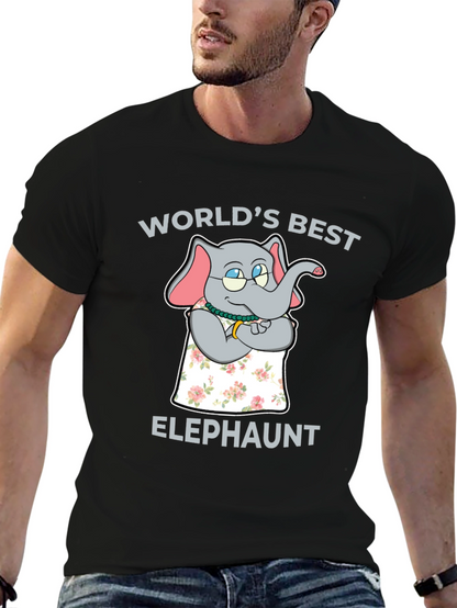 Worlds Best Elephaunt T-Shirt - Aunt Elephant