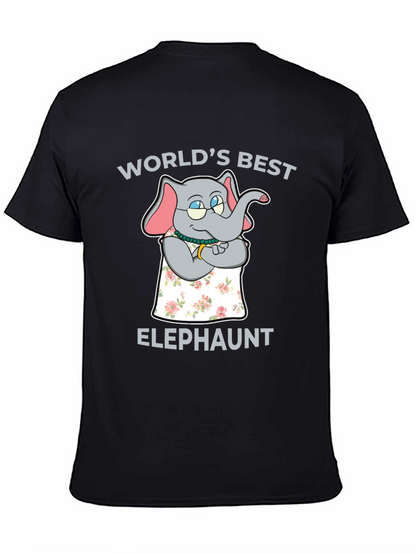 Worlds Best Elephaunt T-Shirt - Aunt Elephant