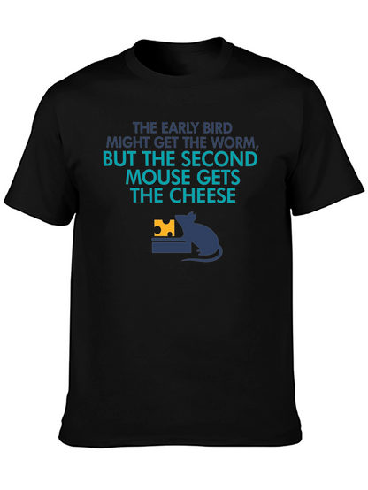 Funny Second Mouse Gets the Cheese Graphic Tee