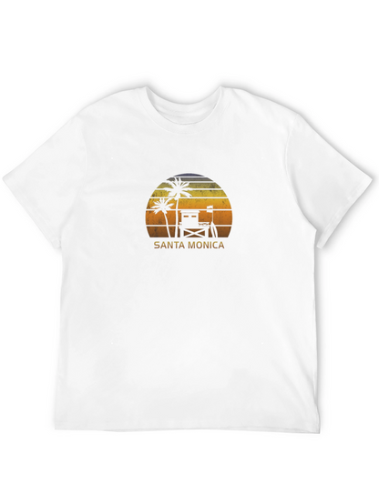 Santa Monica Sunset Graphic T-Shirt