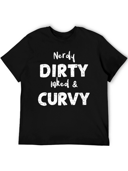 Nerdy Dirty Inked & Curvy Graphic Tee