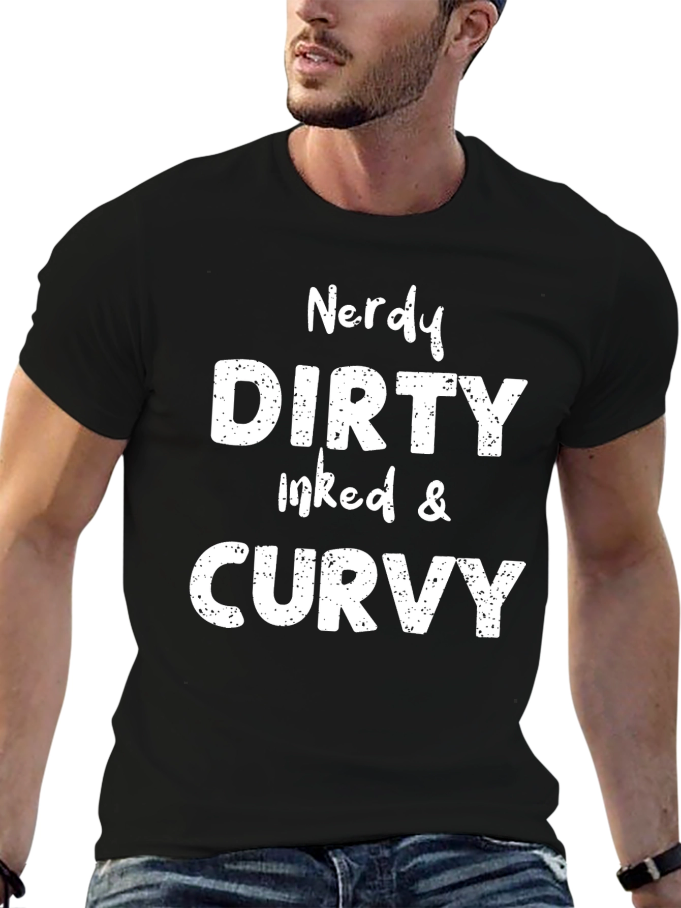 Nerdy Dirty Inked & Curvy Graphic Tee