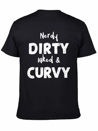 Nerdy Dirty Inked & Curvy Graphic Tee