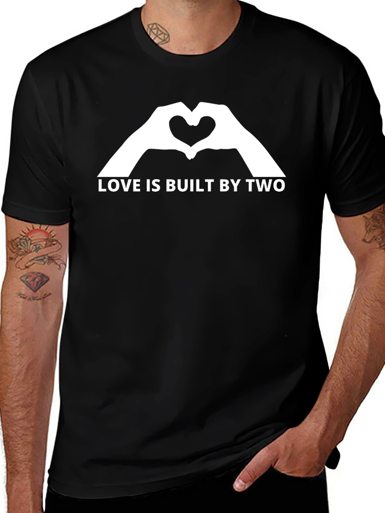 Love is Built by Two Graphic T-Shirt