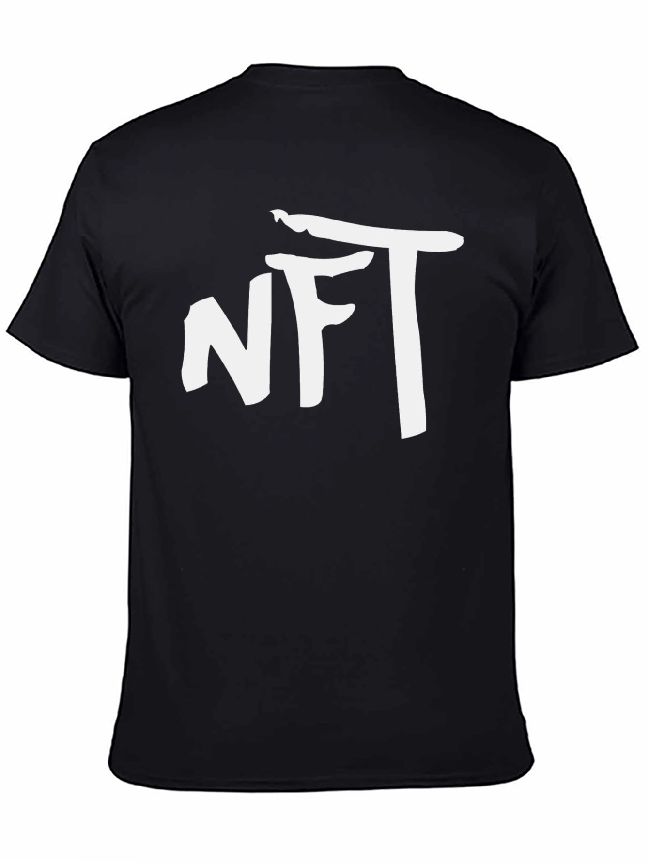 NFT Graphic T-Shirt - Black Cotton Blend