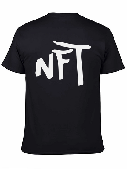 NFT Graphic T-Shirt - Black Cotton Blend