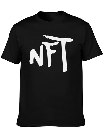 NFT Graphic T-Shirt - Black Cotton Blend