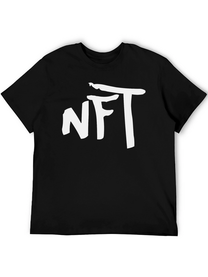 NFT Graphic T-Shirt - Black Cotton Blend