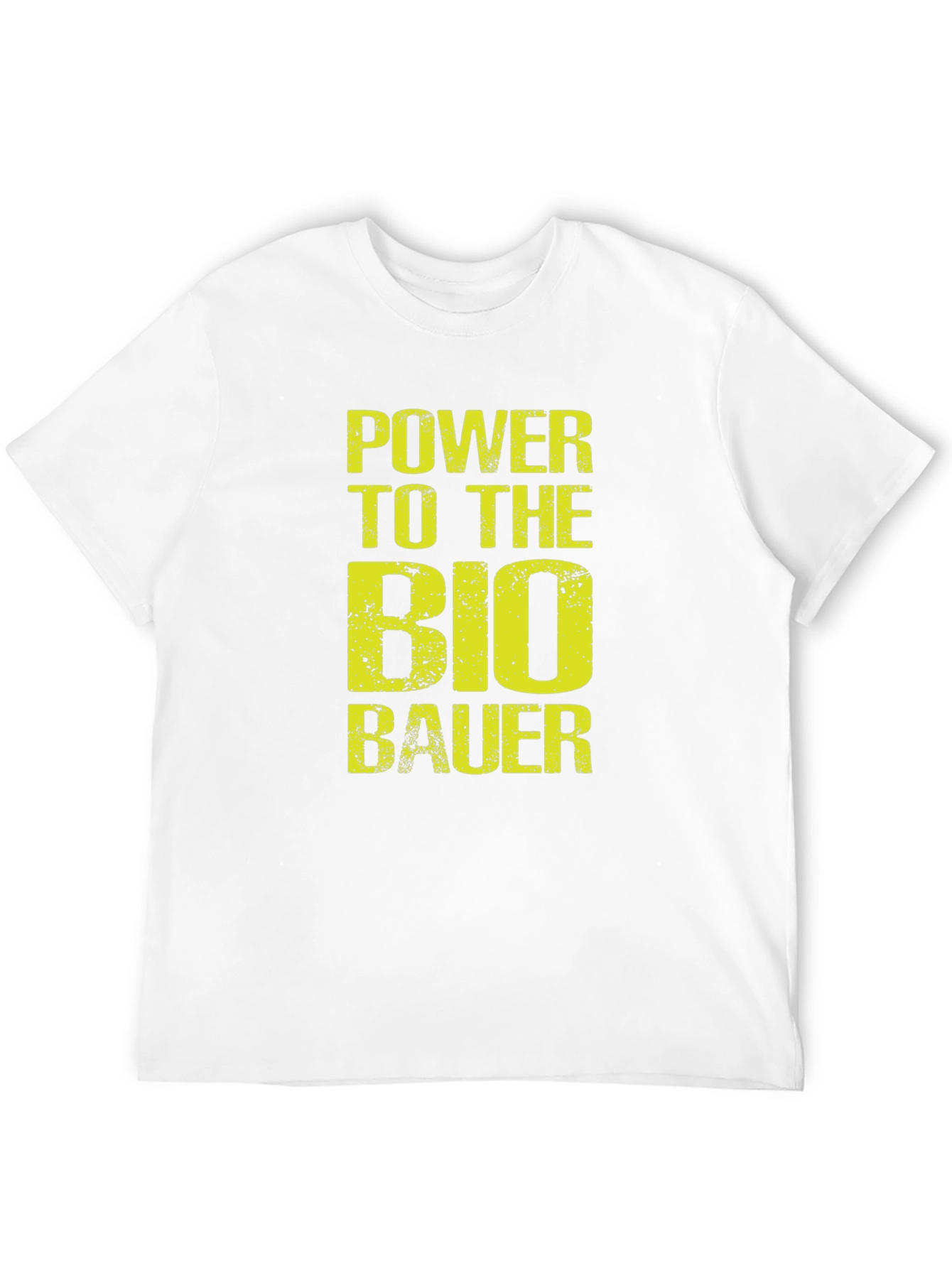 Power to the Bio Bauer Black Graphic Tee
