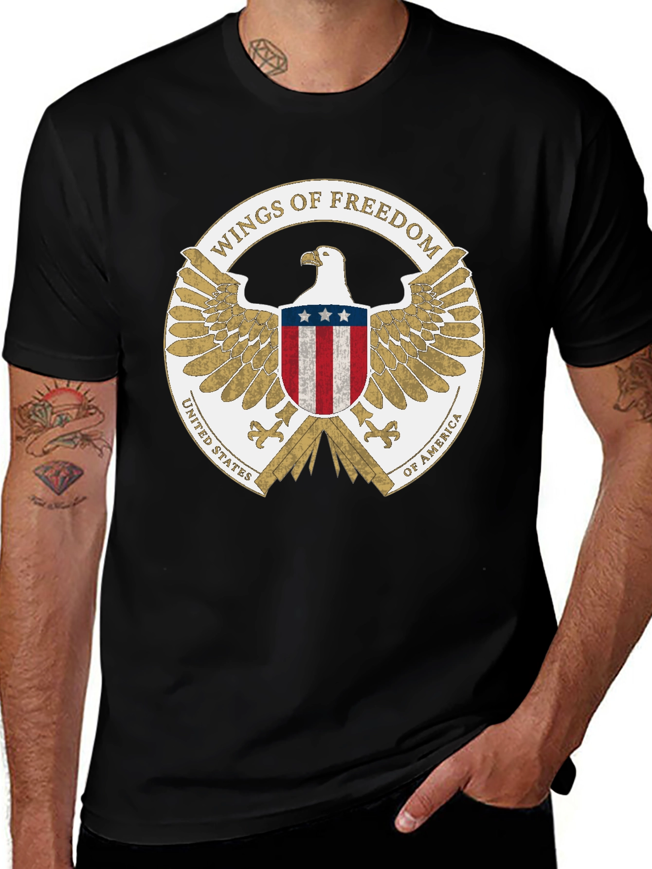 Wings of Freedom USA Eagle T-Shirt