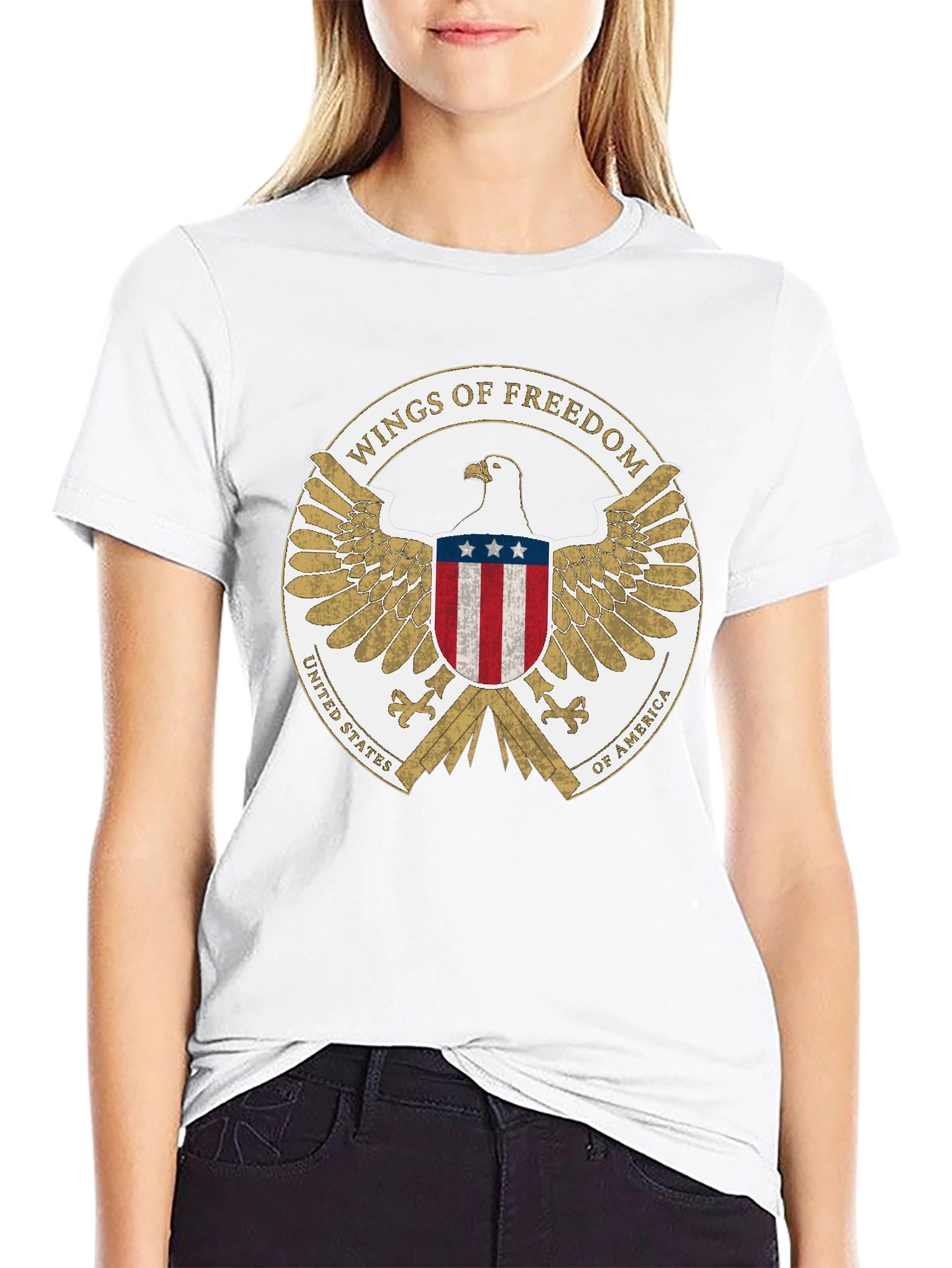 Wings of Freedom USA Eagle T-Shirt