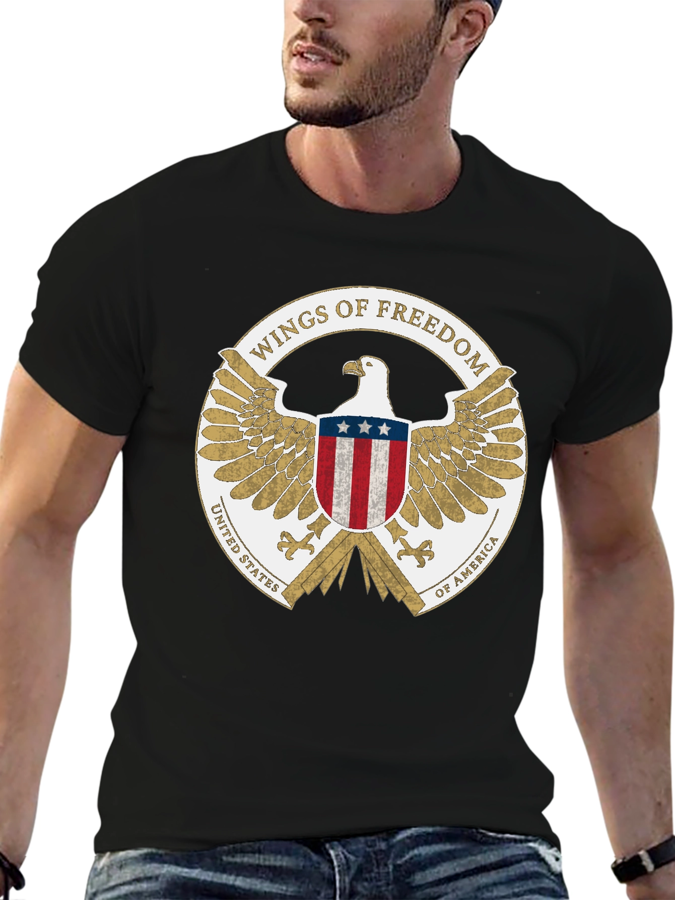 Wings of Freedom USA Eagle T-Shirt