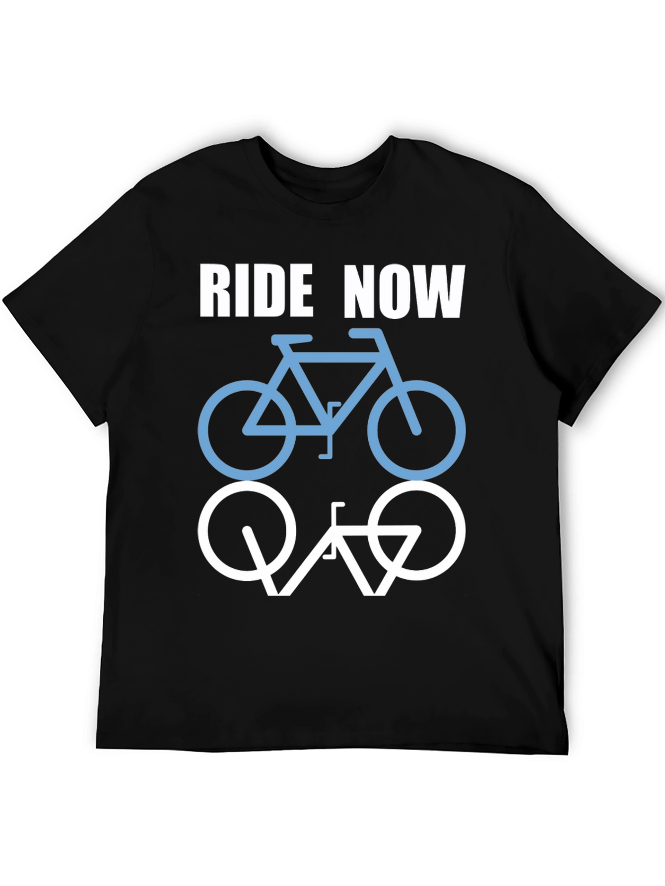 Ride Now Bicycle T-Shirt - Casual Cotton Tee