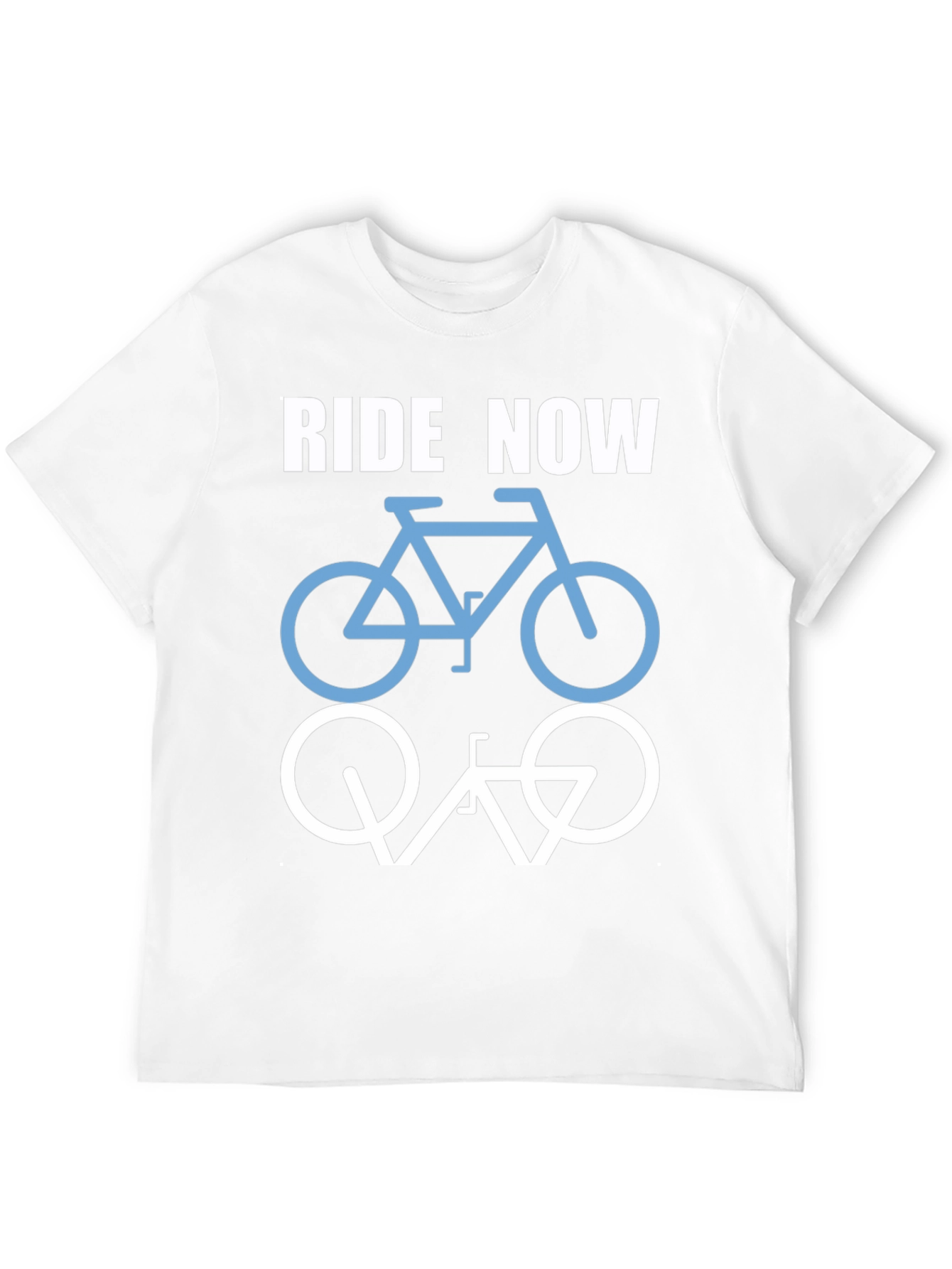 Ride Now Bicycle T-Shirt - Casual Cotton Tee