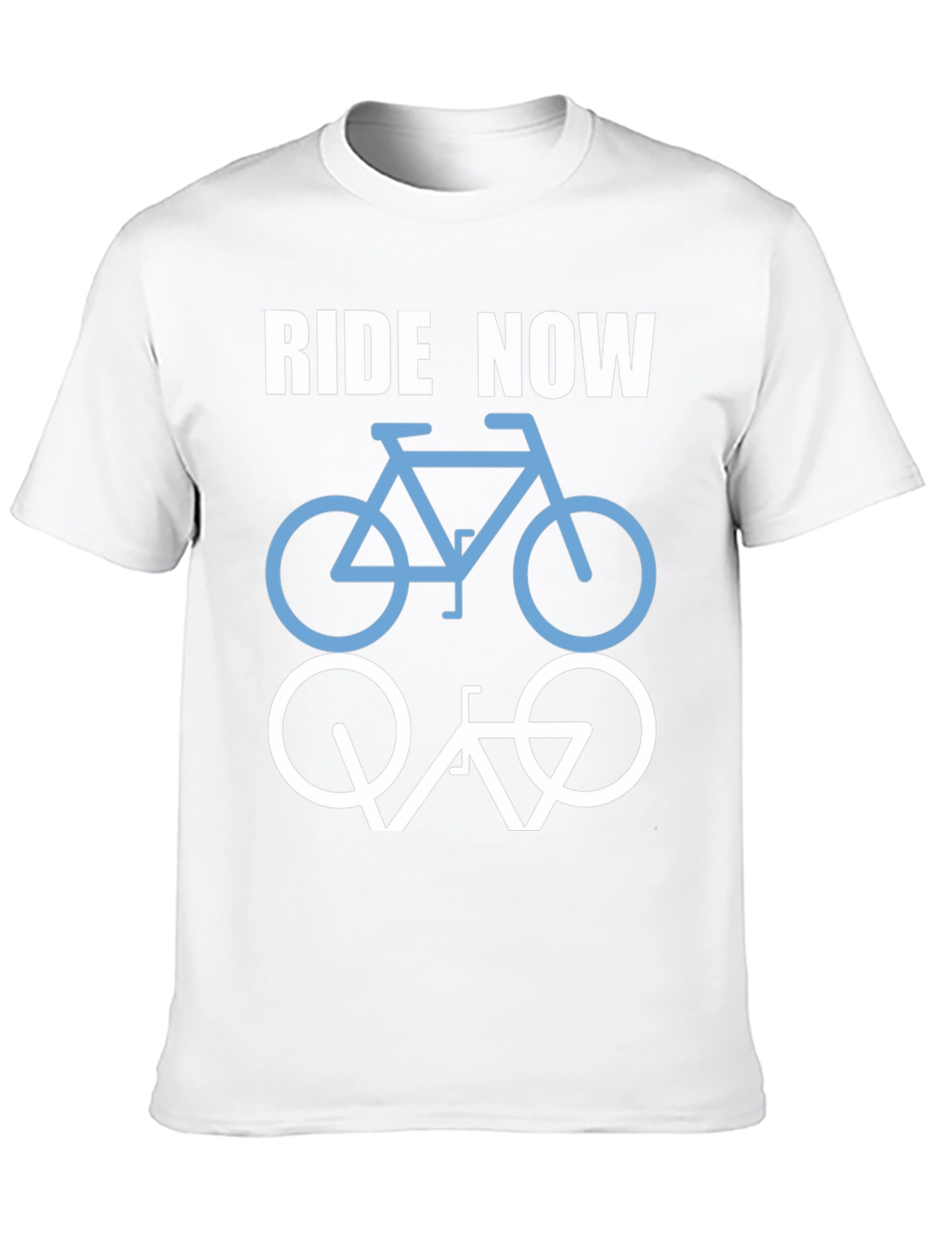 Ride Now Bicycle T-Shirt - Casual Cotton Tee