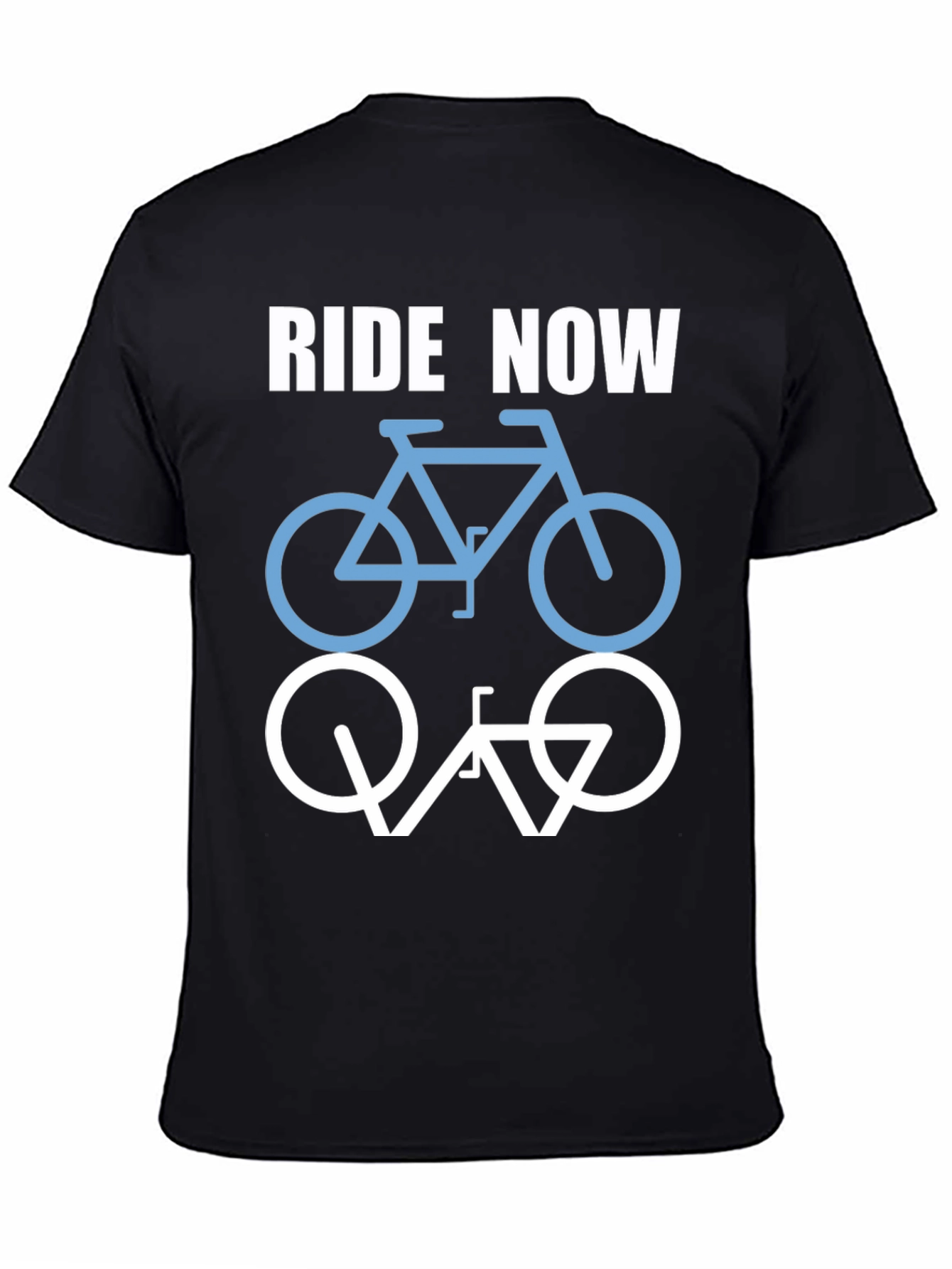 Ride Now Bicycle T-Shirt - Casual Cotton Tee
