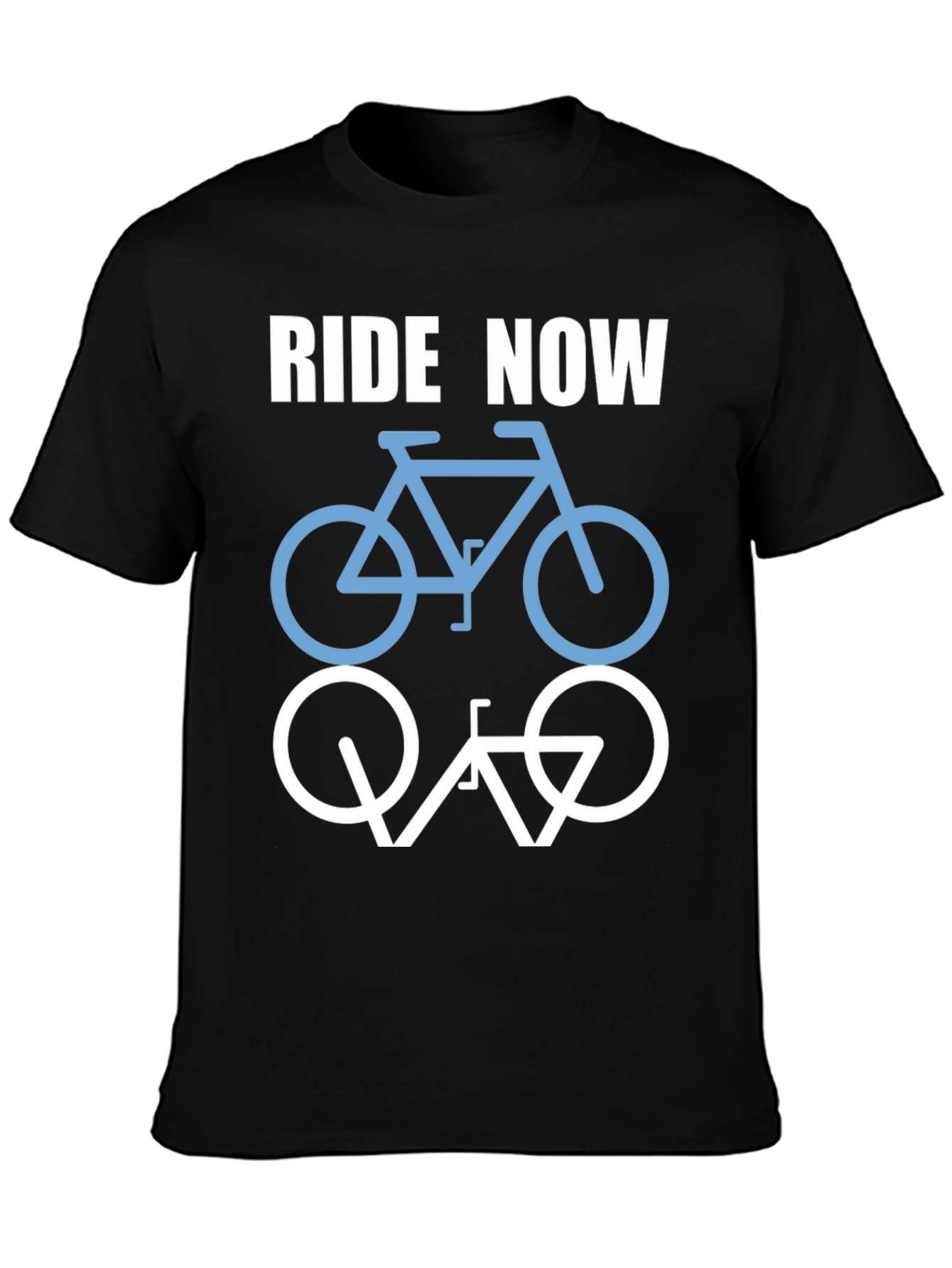 Ride Now Bicycle T-Shirt - Casual Cotton Tee