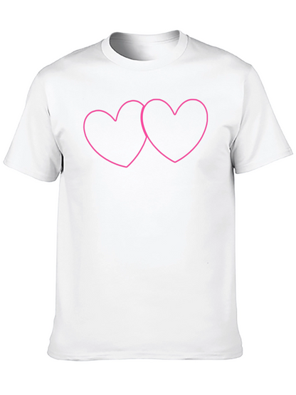 Linked Hearts Graphic Tee - Black