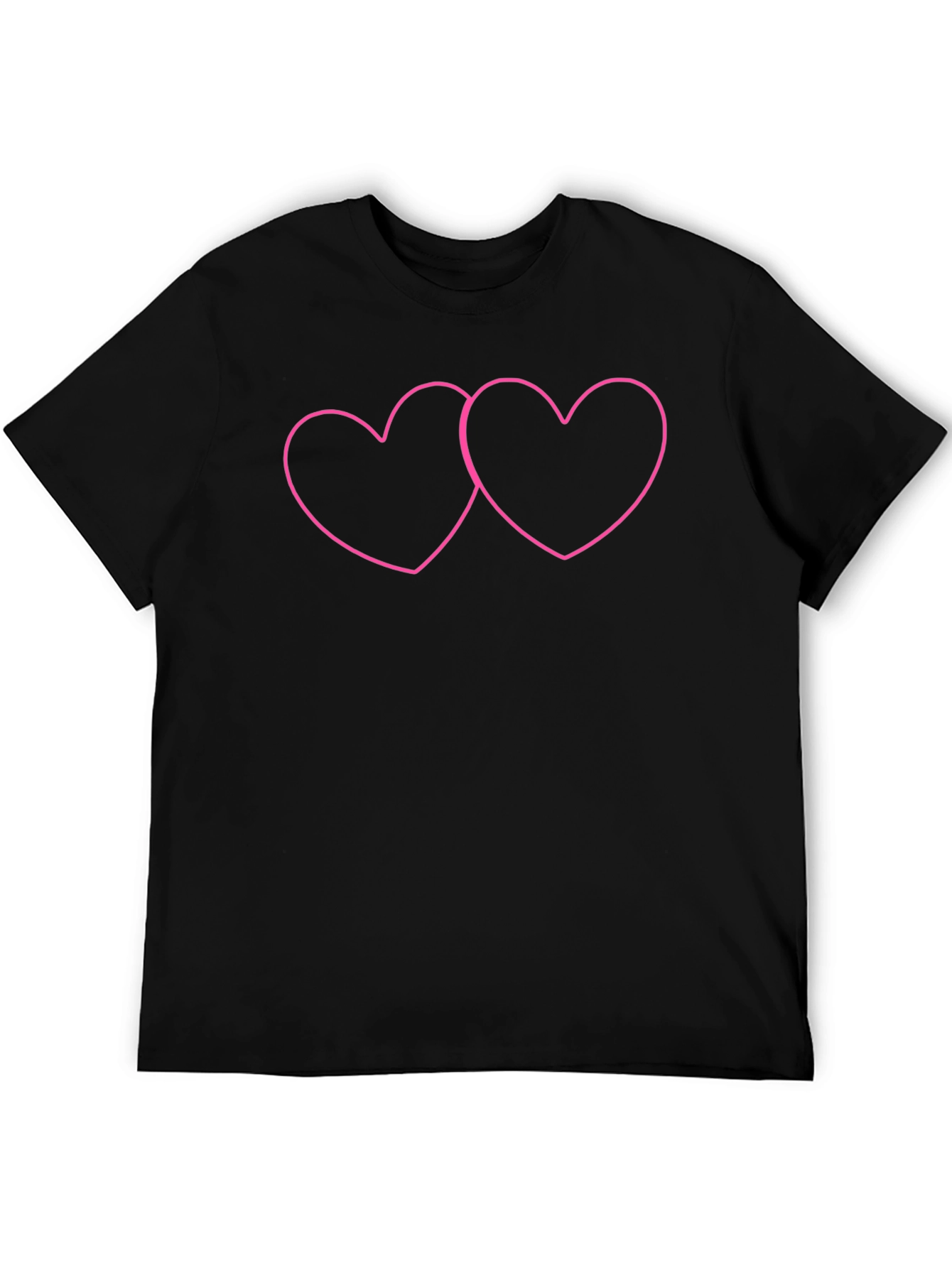 Linked Hearts Graphic Tee - Black