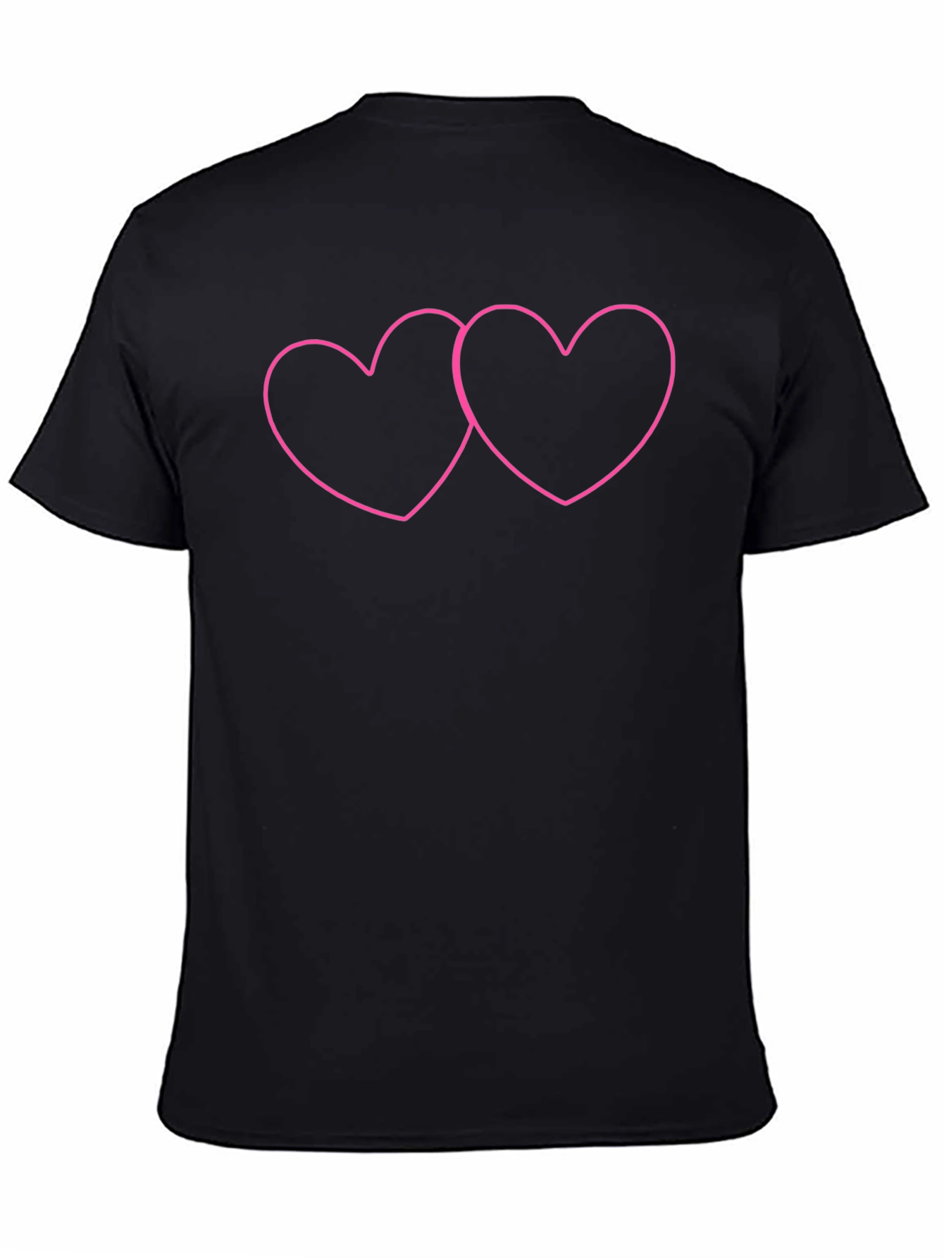 Linked Hearts Graphic Tee - Black
