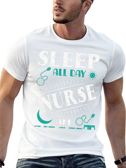 Sleep All Day Nurse T-Shirt