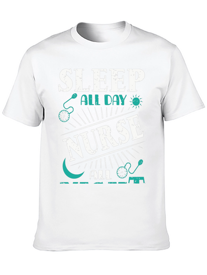 Sleep All Day Nurse T-Shirt
