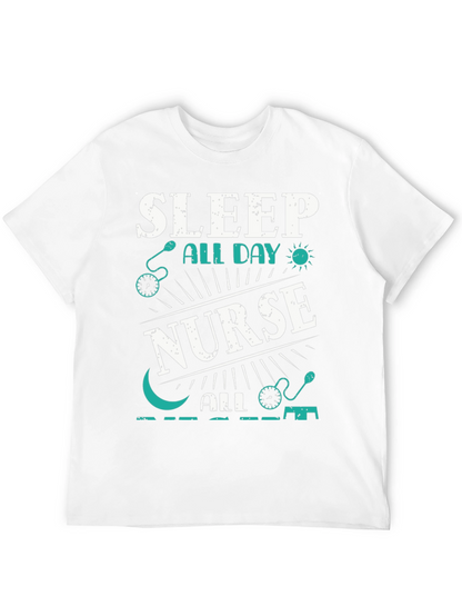Sleep All Day Nurse T-Shirt