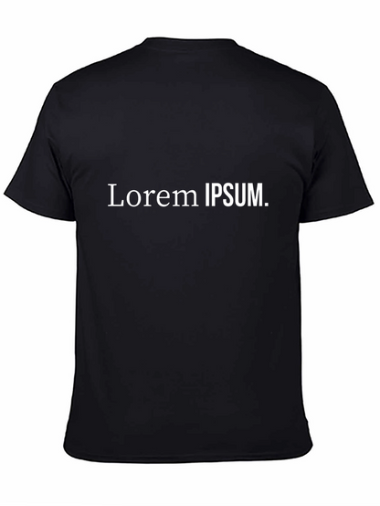 Black T-Shirt with Lorem Ipsum Text