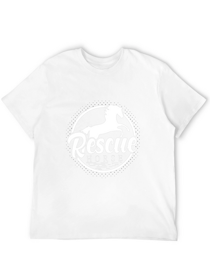 Rescue Horse Graphic T-Shirt - Black