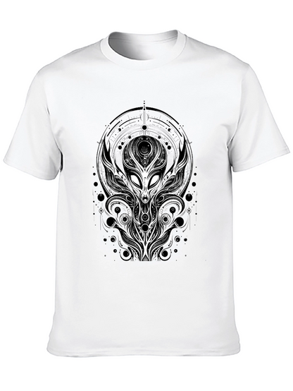Alien Graphic Tee - Unique Design Black T-Shirt