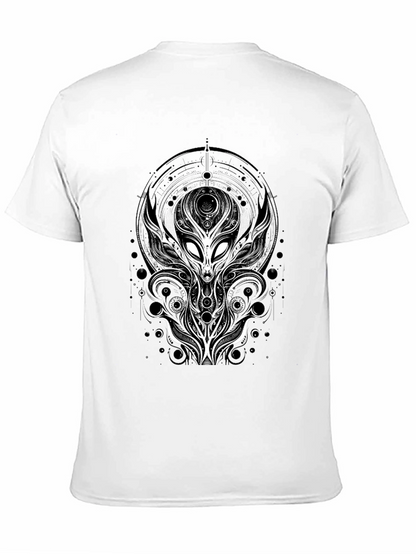 Alien Graphic Tee - Unique Design Black T-Shirt