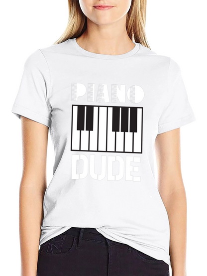 Piano Dude Graphic Tee - Musician T-Shirt