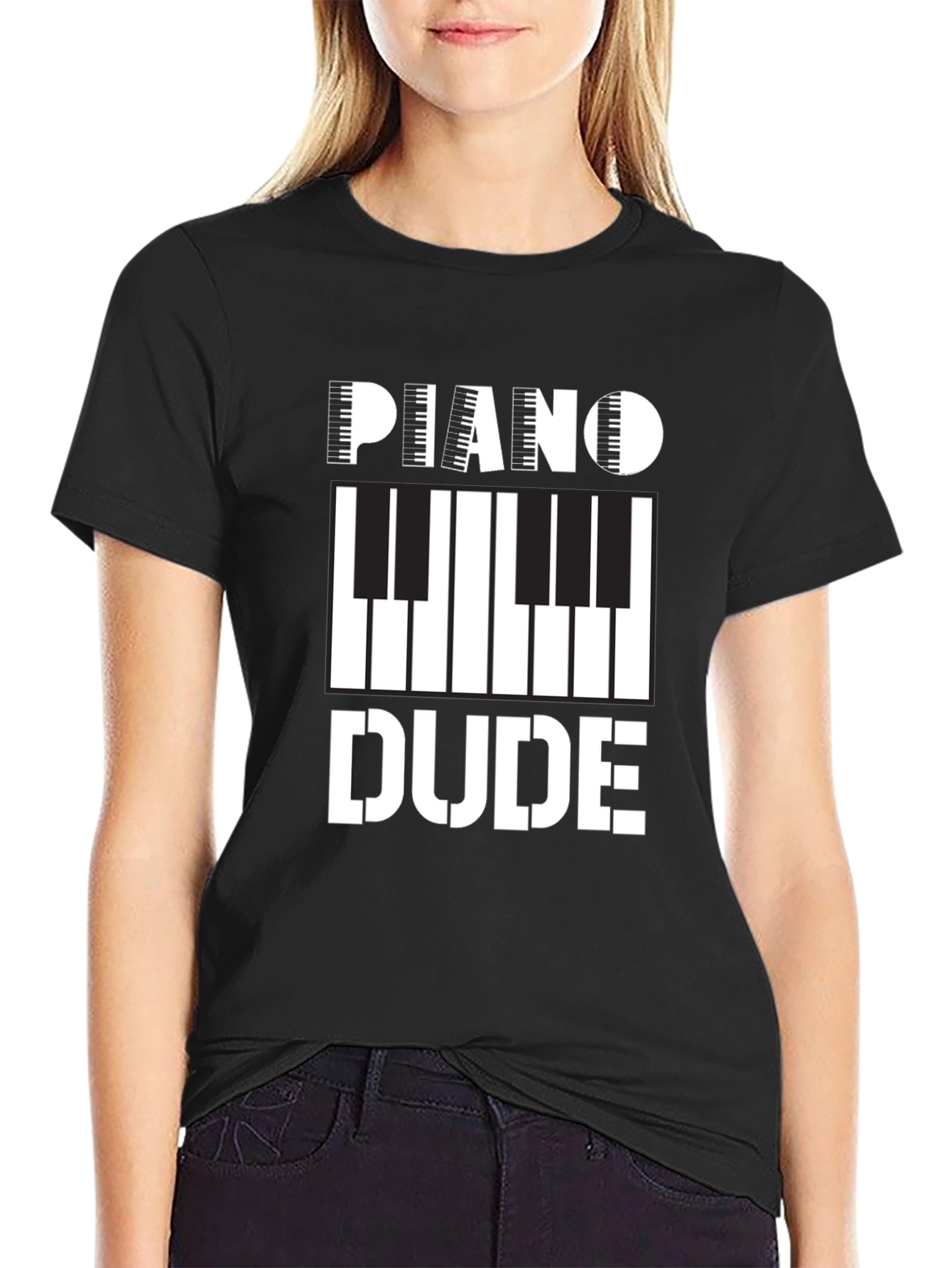 Piano Dude Graphic Tee - Musician T-Shirt