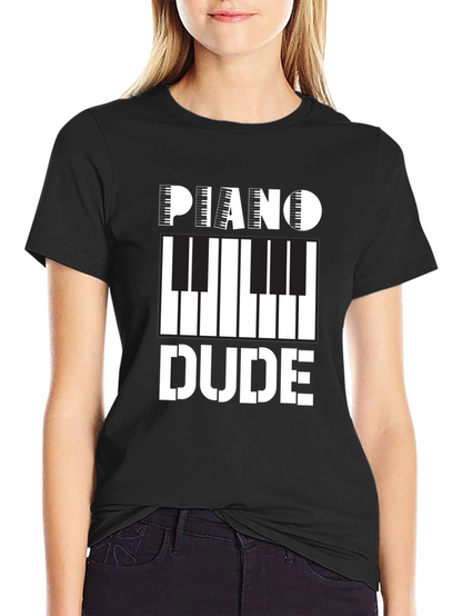 Piano Dude Graphic Tee - Musician T-Shirt