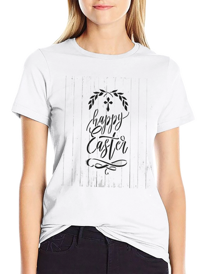 Happy Easter Bunny T-Shirt - Black