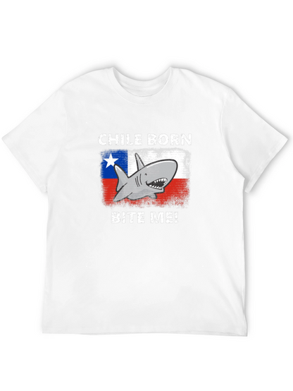 Chile Born Shark Bite Me! Graphic T-Shirt