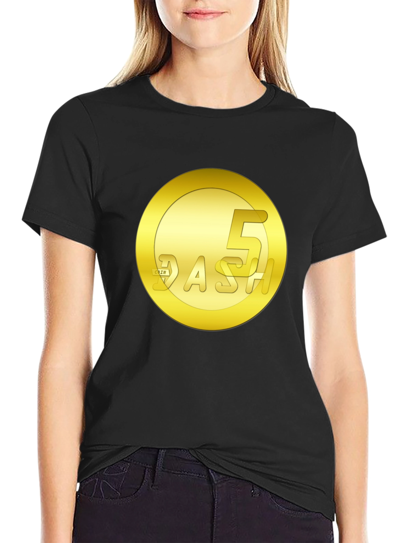 5 Dash Coin Graphic Tee - Cryptocurrency Shirt
