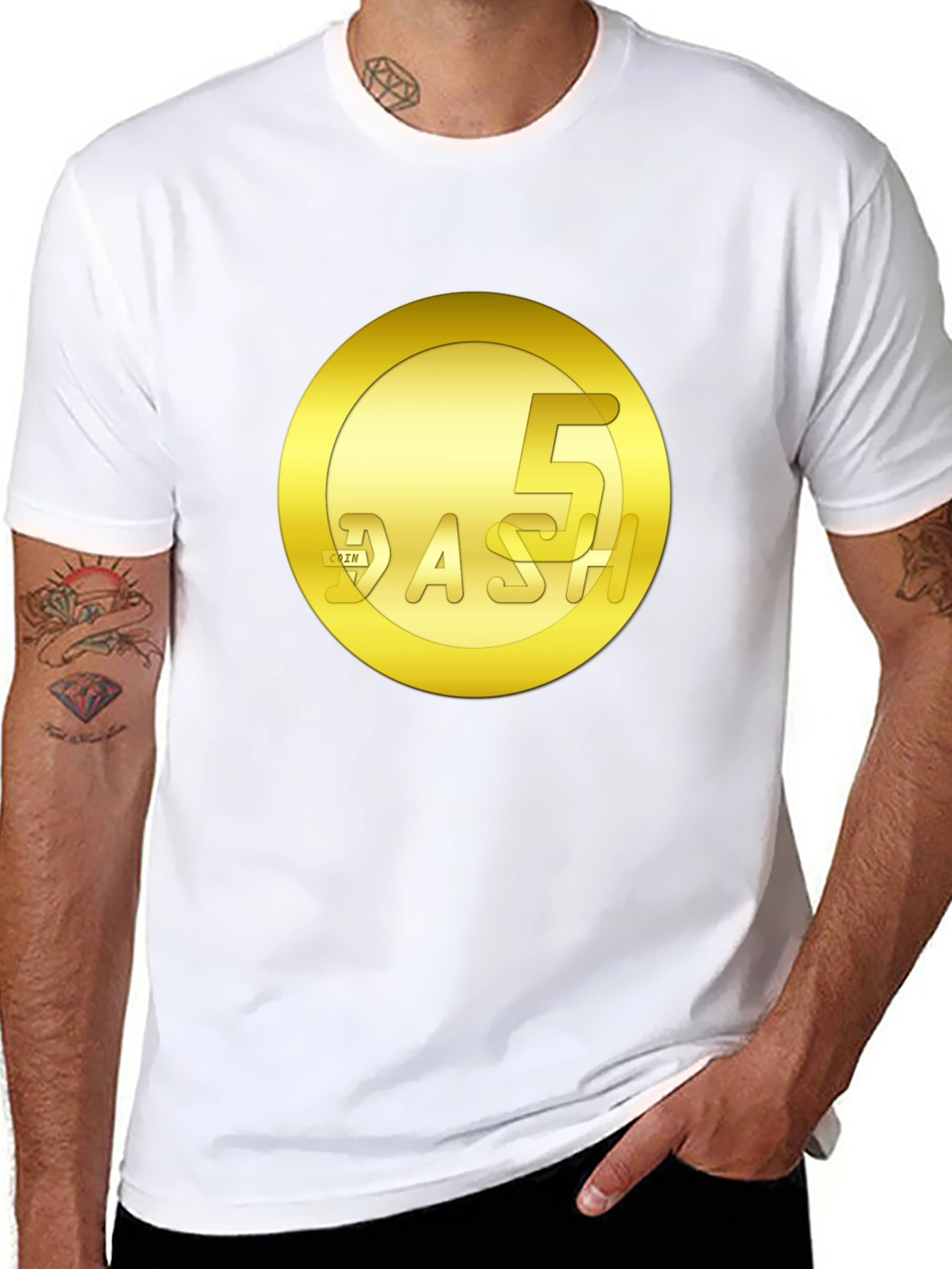 5 Dash Coin Graphic Tee - Cryptocurrency Shirt
