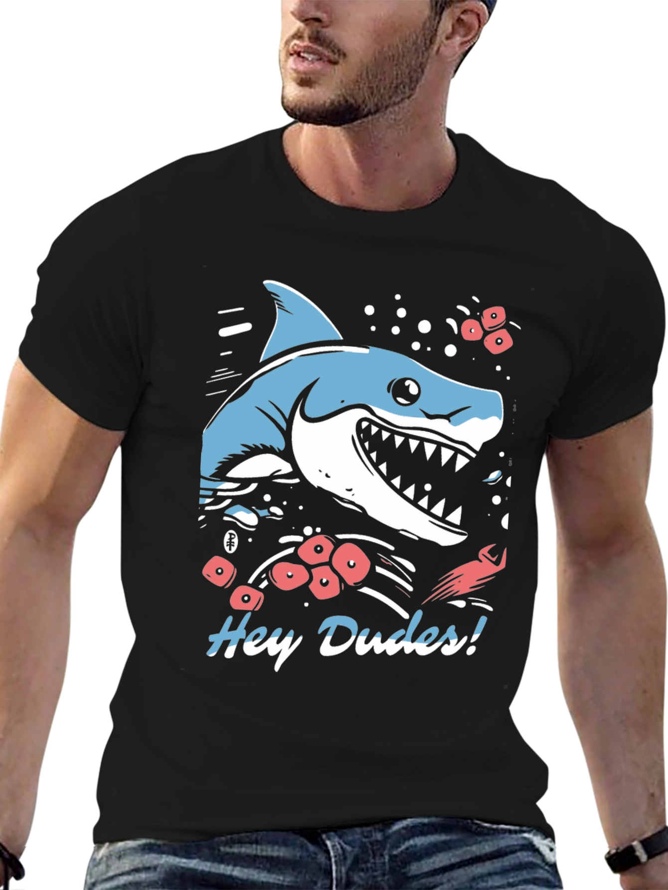 Hey Dudes Shark Graphic Tee