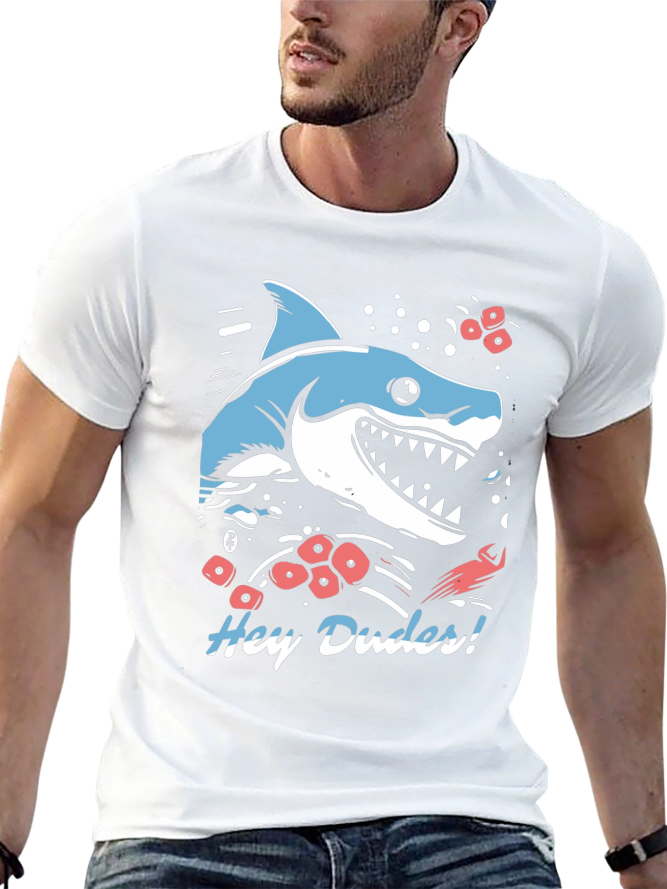 Hey Dudes Shark Graphic Tee
