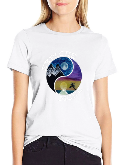Explore More Yin Yang Graphic T-Shirt