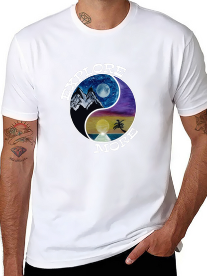 Explore More Yin Yang Graphic T-Shirt