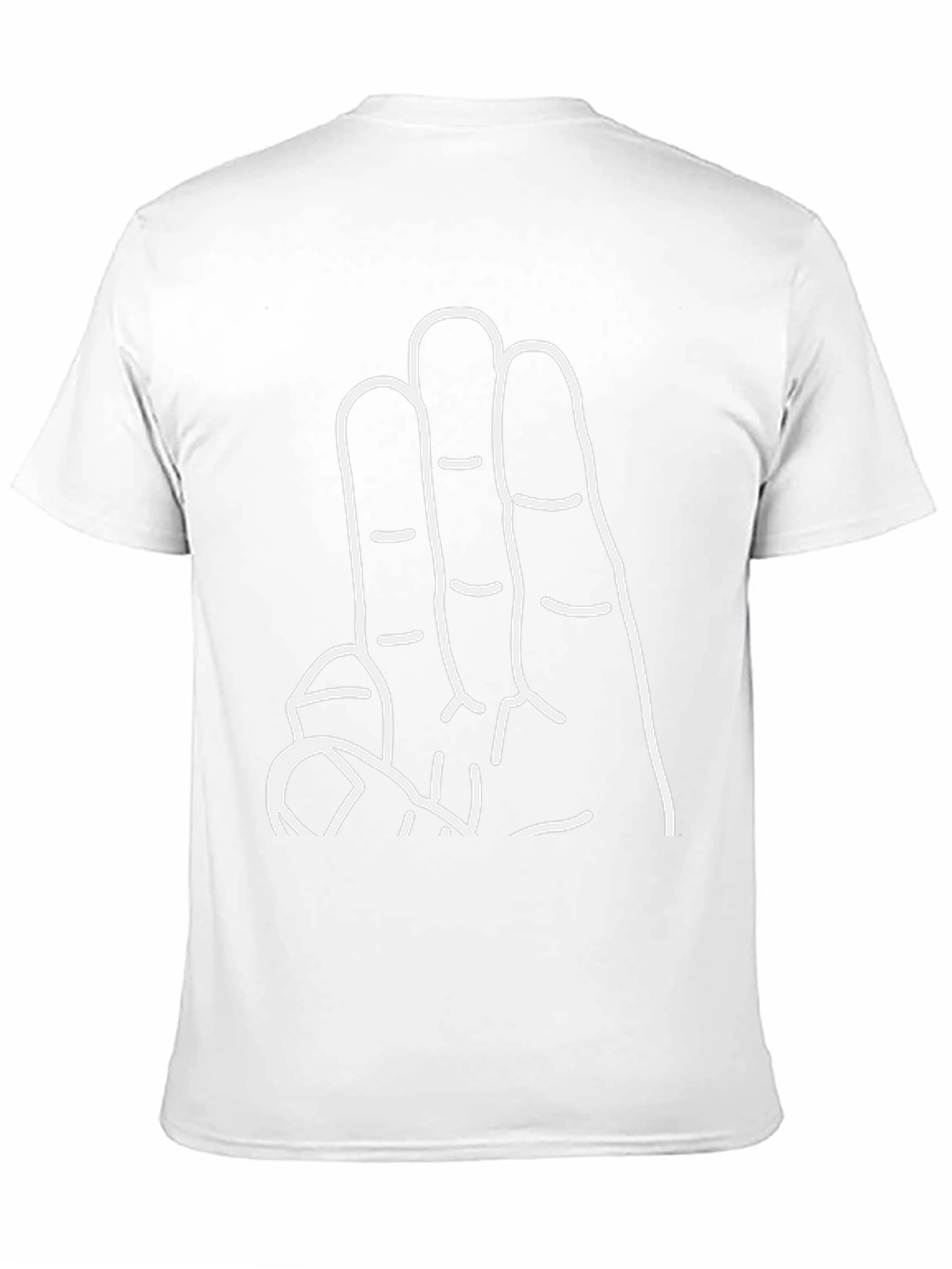 Black T-Shirt with Hand Graphic